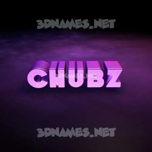 chubz in Big Purple style - 3D name wallpaper chubz in Big Purple style - 3D name wallpaper