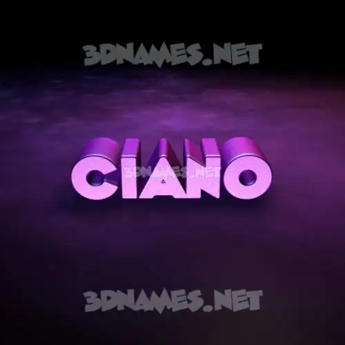 ciano in Big Purple style - 3D name wallpaper ciano in Big Purple style - 3D name wallpaper
