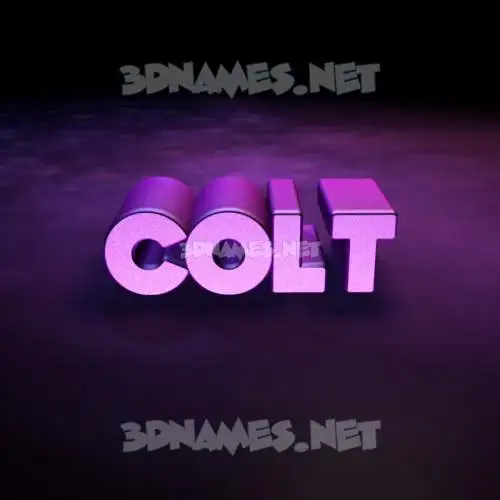 colt in Big Purple style - 3D name wallpaper colt in Big Purple style - 3D name wallpaper