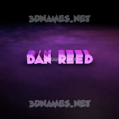 dan reed in Big Purple style - 3D name wallpaper dan reed in Big Purple style - 3D name wallpaper