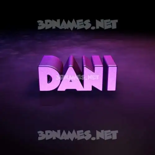 dani in Big Purple style - 3D name wallpaper dani in Big Purple style - 3D name wallpaper