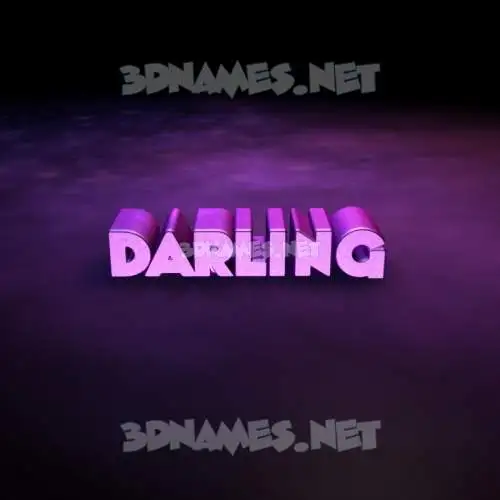 darling in Big Purple style - 3D name wallpaper darling in Big Purple style - 3D name wallpaper