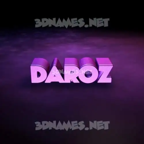 daroz in Big Purple style - 3D name wallpaper daroz in Big Purple style - 3D name wallpaper