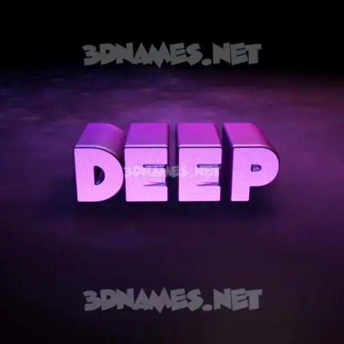 deep in Big Purple style - 3D name wallpaper deep in Big Purple style - 3D name wallpaper