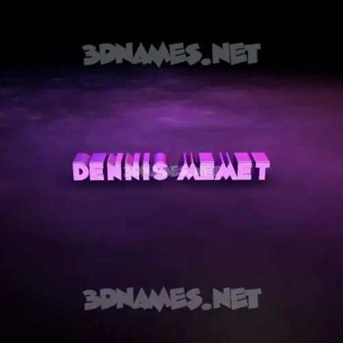 dennis memet in Big Purple style - 3D name wallpaper dennis memet in Big Purple style - 3D name wallpaper