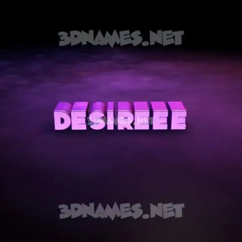 desireee in Big Purple style - 3D name wallpaper