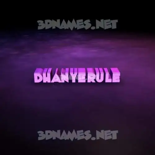 dhanyerule in Big Purple style - 3D name wallpaper dhanyerule in Big Purple style - 3D name wallpaper