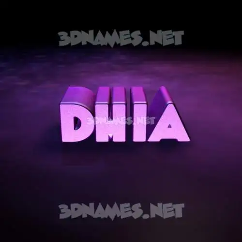 dhia in Big Purple style - 3D name wallpaper dhia in Big Purple style - 3D name wallpaper