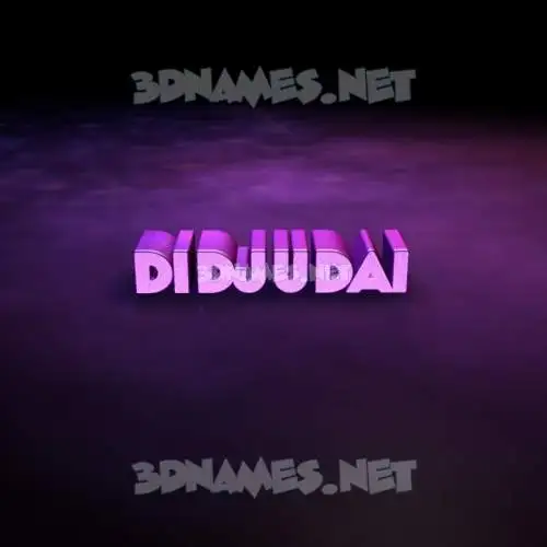 didjudai in Big Purple style - 3D name wallpaper