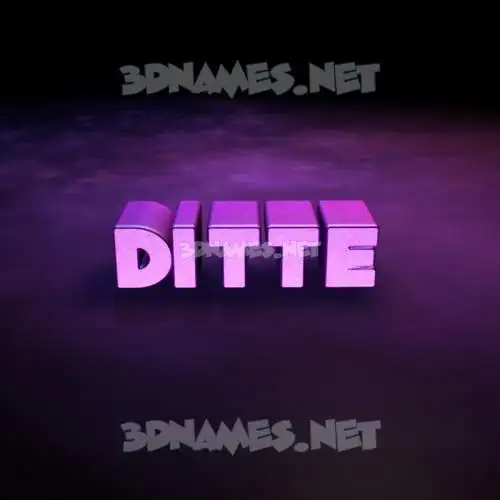 ditte in Big Purple style - 3D name wallpaper ditte in Big Purple style - 3D name wallpaper