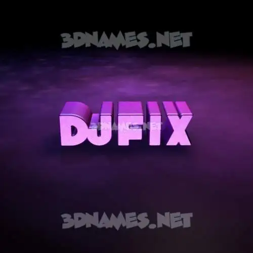 djfix in Big Purple style - 3D name wallpaper djfix in Big Purple style - 3D name wallpaper