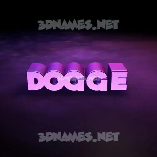 dogge in Big Purple style - 3D name wallpaper dogge in Big Purple style - 3D name wallpaper