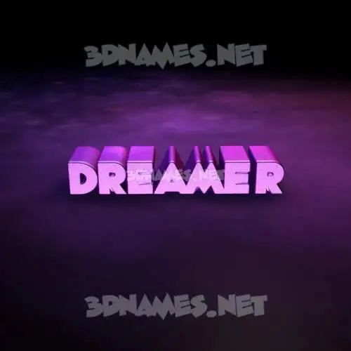 dreamer in Big Purple style - 3D name wallpaper dreamer in Big Purple style - 3D name wallpaper
