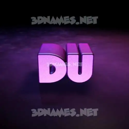 du in Big Purple style - 3D name wallpaper du in Big Purple style - 3D name wallpaper