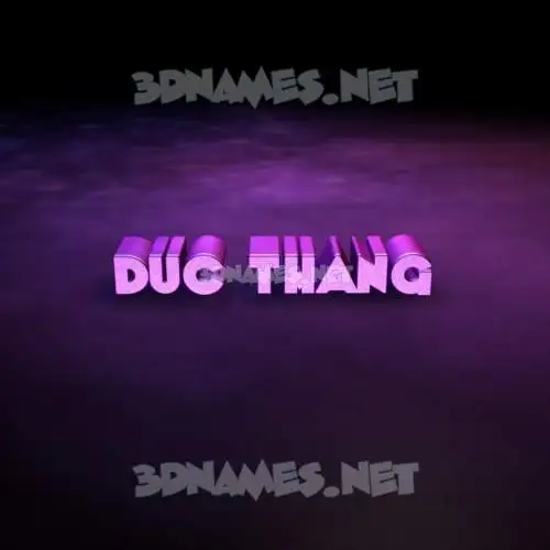 duc thang in Big Purple style - 3D name wallpaper