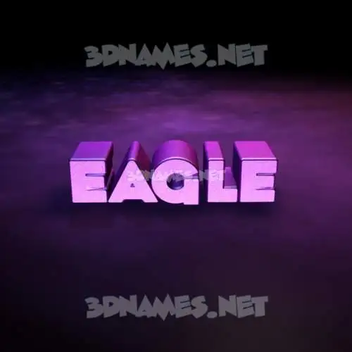 eagle in Big Purple style - 3D name wallpaper eagle in Big Purple style - 3D name wallpaper