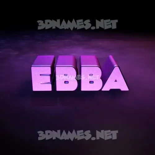 ebba in Big Purple style - 3D name wallpaper ebba in Big Purple style - 3D name wallpaper