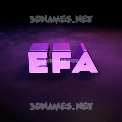 efa in Big Purple style - 3D name wallpaper efa in Big Purple style - 3D name wallpaper
