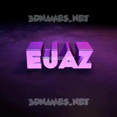 ejaz in Big Purple style - 3D name wallpaper