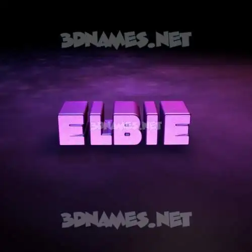 elbie in Big Purple style - 3D name wallpaper elbie in Big Purple style - 3D name wallpaper