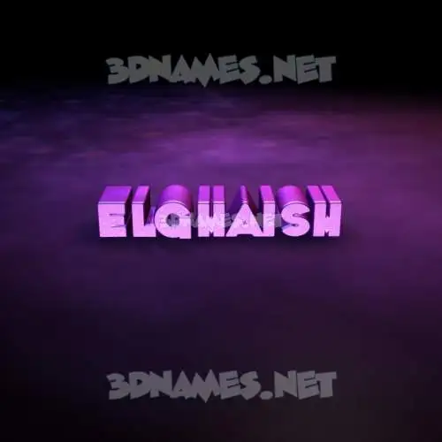 elghaish in Big Purple style - 3D name wallpaper elghaish in Big Purple style - 3D name wallpaper