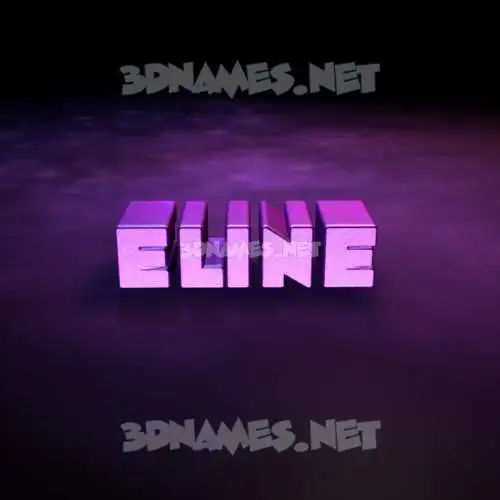 eline in Big Purple style - 3D name wallpaper eline in Big Purple style - 3D name wallpaper