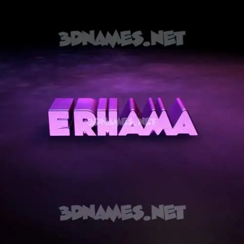 erhama in Big Purple style - 3D name wallpaper erhama in Big Purple style - 3D name wallpaper
