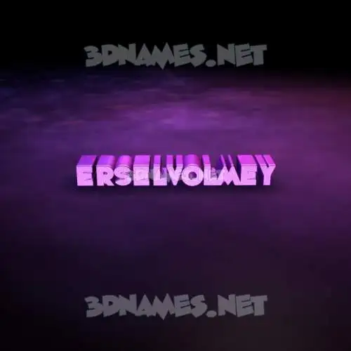 erselvolmey in Big Purple style - 3D name wallpaper erselvolmey in Big Purple style - 3D name wallpaper
