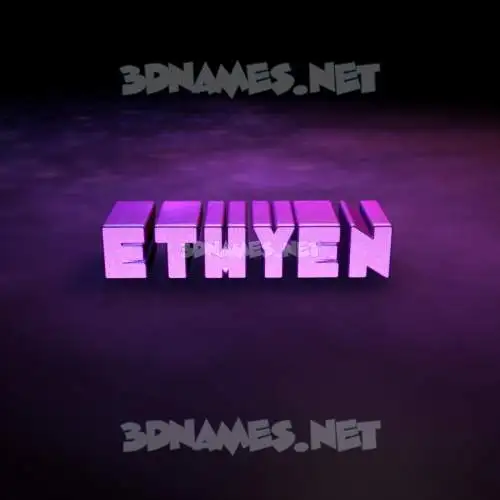ethyen in Big Purple style - 3D name wallpaper ethyen in Big Purple style - 3D name wallpaper