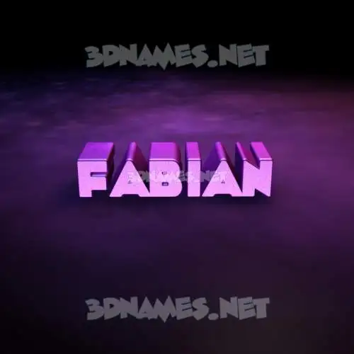 fabian in Big Purple style - 3D name wallpaper