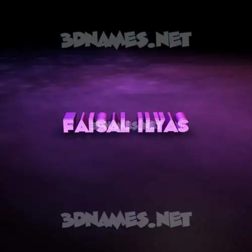 faisal ilyas in Big Purple style - 3D name wallpaper faisal ilyas in Big Purple style - 3D name wallpaper