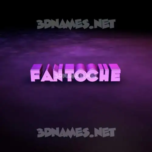 fantoche in Big Purple style - 3D name wallpaper fantoche in Big Purple style - 3D name wallpaper