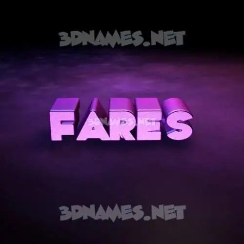 fares in Big Purple style - 3D name wallpaper fares in Big Purple style - 3D name wallpaper