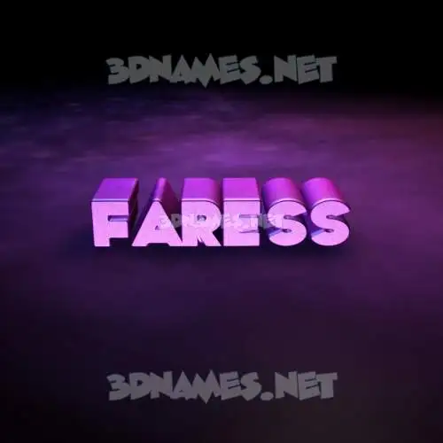 faress in Big Purple style - 3D name wallpaper faress in Big Purple style - 3D name wallpaper