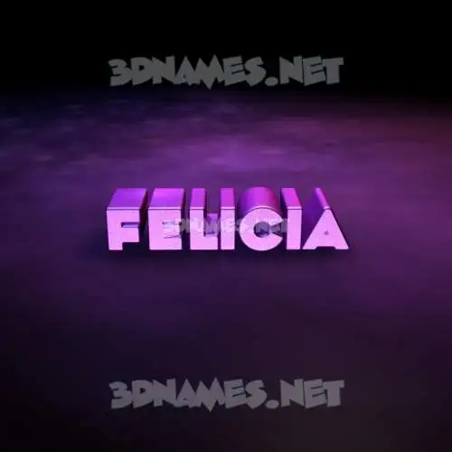 felicia in Big Purple style - 3D name wallpaper felicia in Big Purple style - 3D name wallpaper