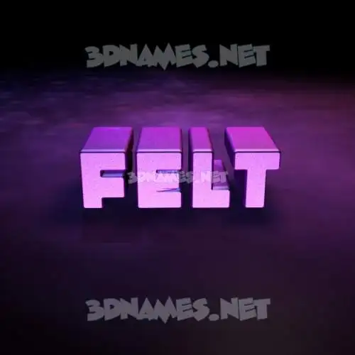 felt in Big Purple style - 3D name wallpaper felt in Big Purple style - 3D name wallpaper