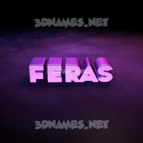 feras in Big Purple style - 3D name wallpaper feras in Big Purple style - 3D name wallpaper