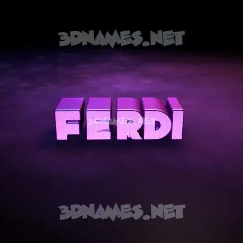 ferdi in Big Purple style - 3D name wallpaper ferdi in Big Purple style - 3D name wallpaper