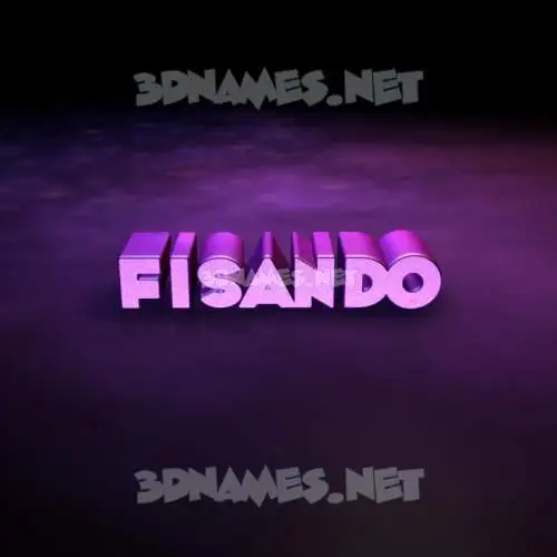 fisando in Big Purple style - 3D name wallpaper fisando in Big Purple style - 3D name wallpaper