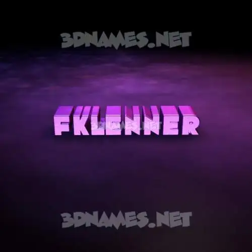 fklenner in Big Purple style - 3D name wallpaper fklenner in Big Purple style - 3D name wallpaper