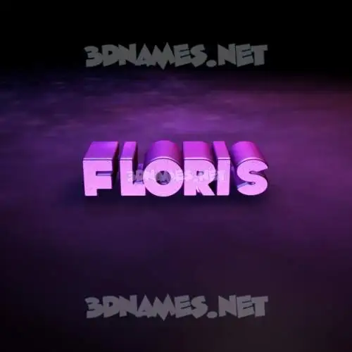 floris in Big Purple style - 3D name wallpaper floris in Big Purple style - 3D name wallpaper
