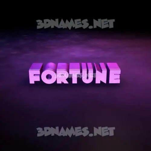fortune in Big Purple style - 3D name wallpaper fortune in Big Purple style - 3D name wallpaper