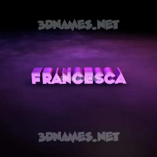 francesca in Big Purple style - 3D name wallpaper francesca in Big Purple style - 3D name wallpaper
