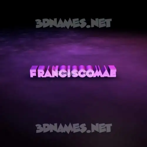 franciscomae in Big Purple style - 3D name wallpaper franciscomae in Big Purple style - 3D name wallpaper