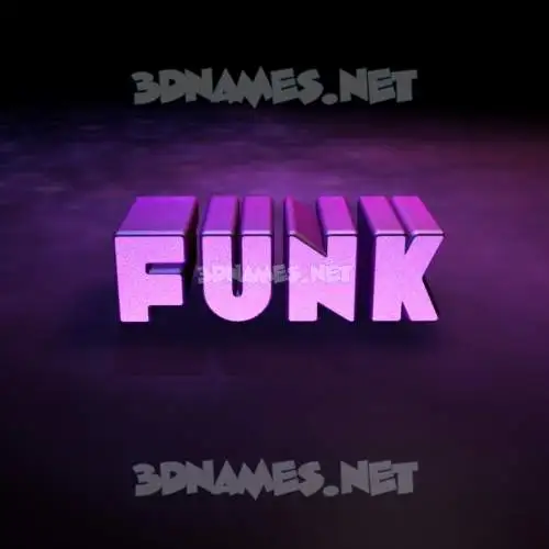 funk in Big Purple style - 3D name wallpaper funk in Big Purple style - 3D name wallpaper
