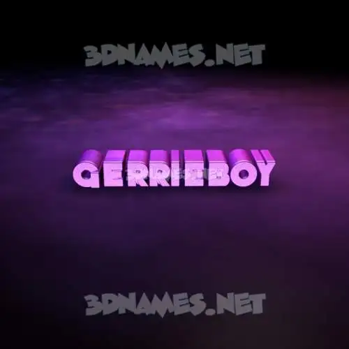 gerrieboy in Big Purple style - 3D name wallpaper gerrieboy in Big Purple style - 3D name wallpaper