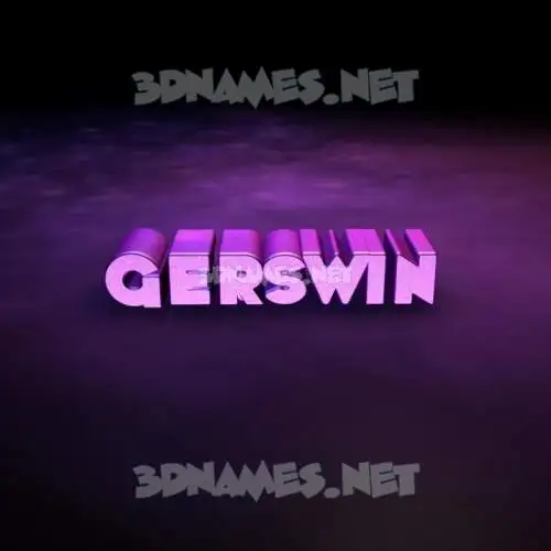 gerswin in Big Purple style - 3D name wallpaper gerswin in Big Purple style - 3D name wallpaper