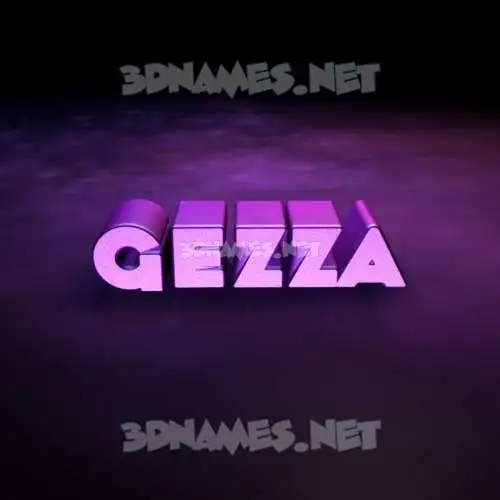 gezza in Big Purple style - 3D name wallpaper gezza in Big Purple style - 3D name wallpaper