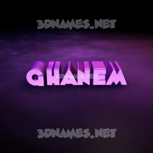 ghanem in Big Purple style - 3D name wallpaper ghanem in Big Purple style - 3D name wallpaper