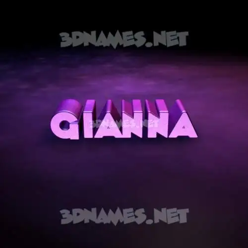 gianna in Big Purple style - 3D name wallpaper gianna in Big Purple style - 3D name wallpaper